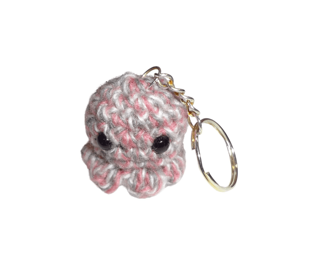 Porte-clefs poulpe au crochet
